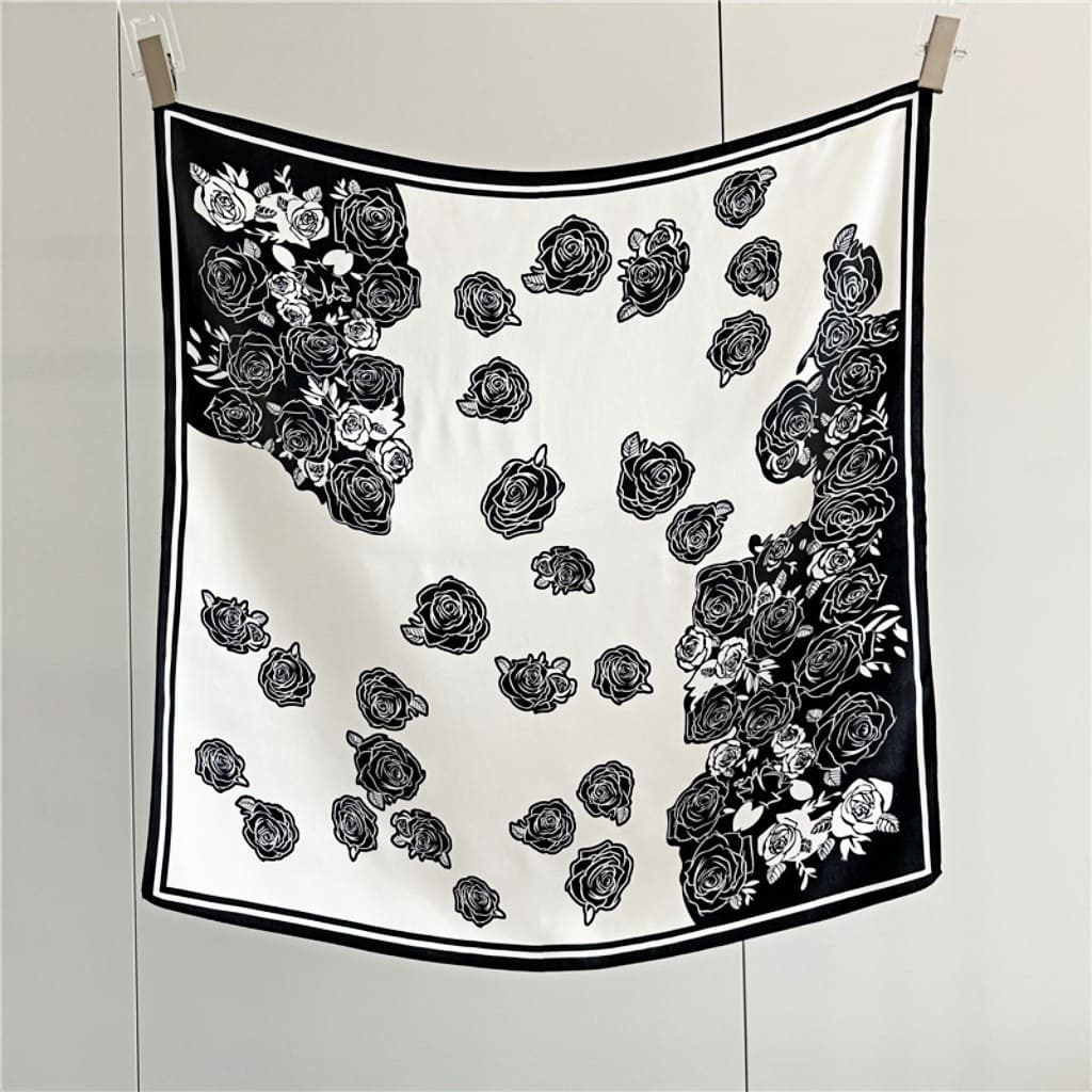 MaraSilk Pure Mulberry Silk Scarf - Square Crepe Satin MS130