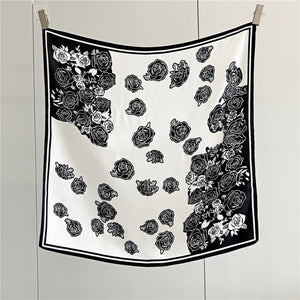MaraSilk Pure Mulberry Silk Scarf - Square Crepe Satin MS130