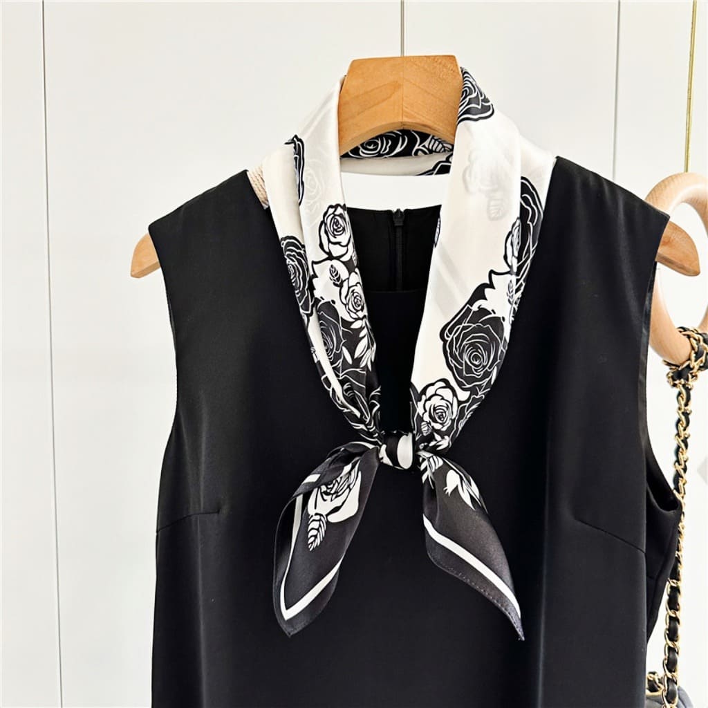 MaraSilk Pure Mulberry Silk Scarf - Square Crepe Satin MS130