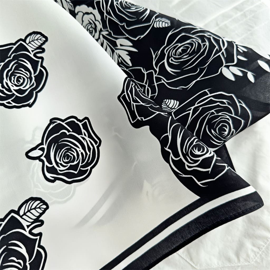 MaraSilk Pure Mulberry Silk Scarf - Square Crepe Satin MS130