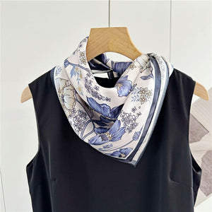 MaraSilk Pure Mulberry Silk Scarf - Square Crepe Satin MS131