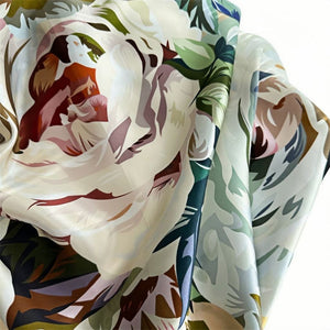 MaraSilk Pure Mulberry Silk Scarf - Square Crepe Satin MS132