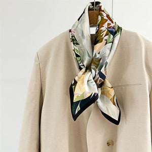 MaraSilk Pure Mulberry Silk Scarf - Square Crepe Satin MS132