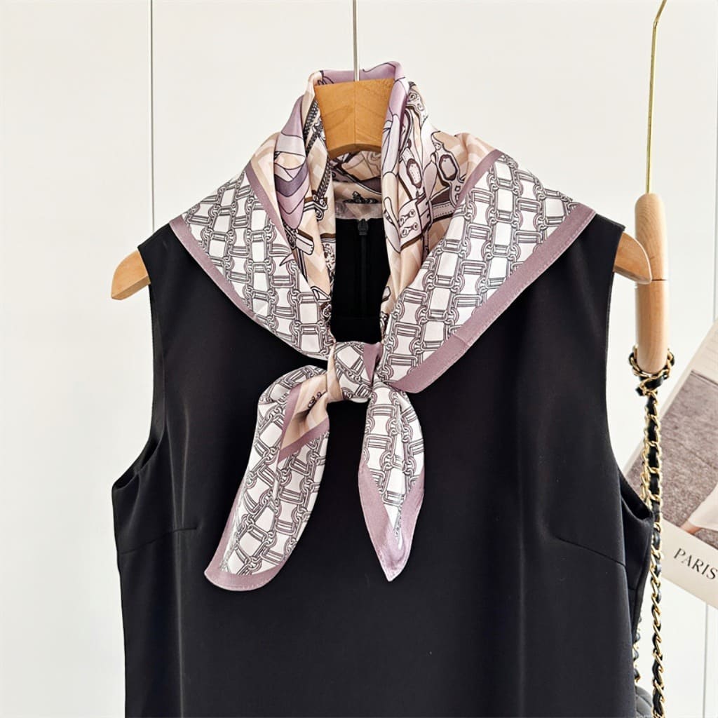 MaraSilk Pure Mulberry Silk Scarf - Square Crepe Satin MS133 25" x 25" MS13301