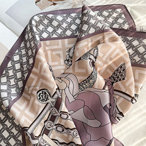 MaraSilk Pure Mulberry Silk Scarf - Square Crepe Satin MS133