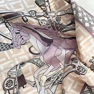 MaraSilk Pure Mulberry Silk Scarf - Square Crepe Satin MS133