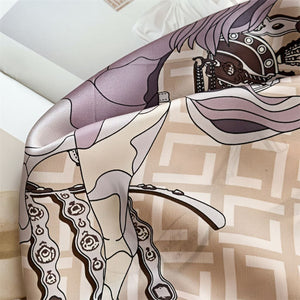 MaraSilk Pure Mulberry Silk Scarf - Square Crepe Satin MS133