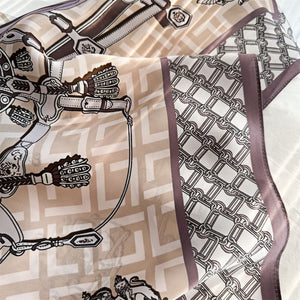 MaraSilk Pure Mulberry Silk Scarf - Square Crepe Satin MS133