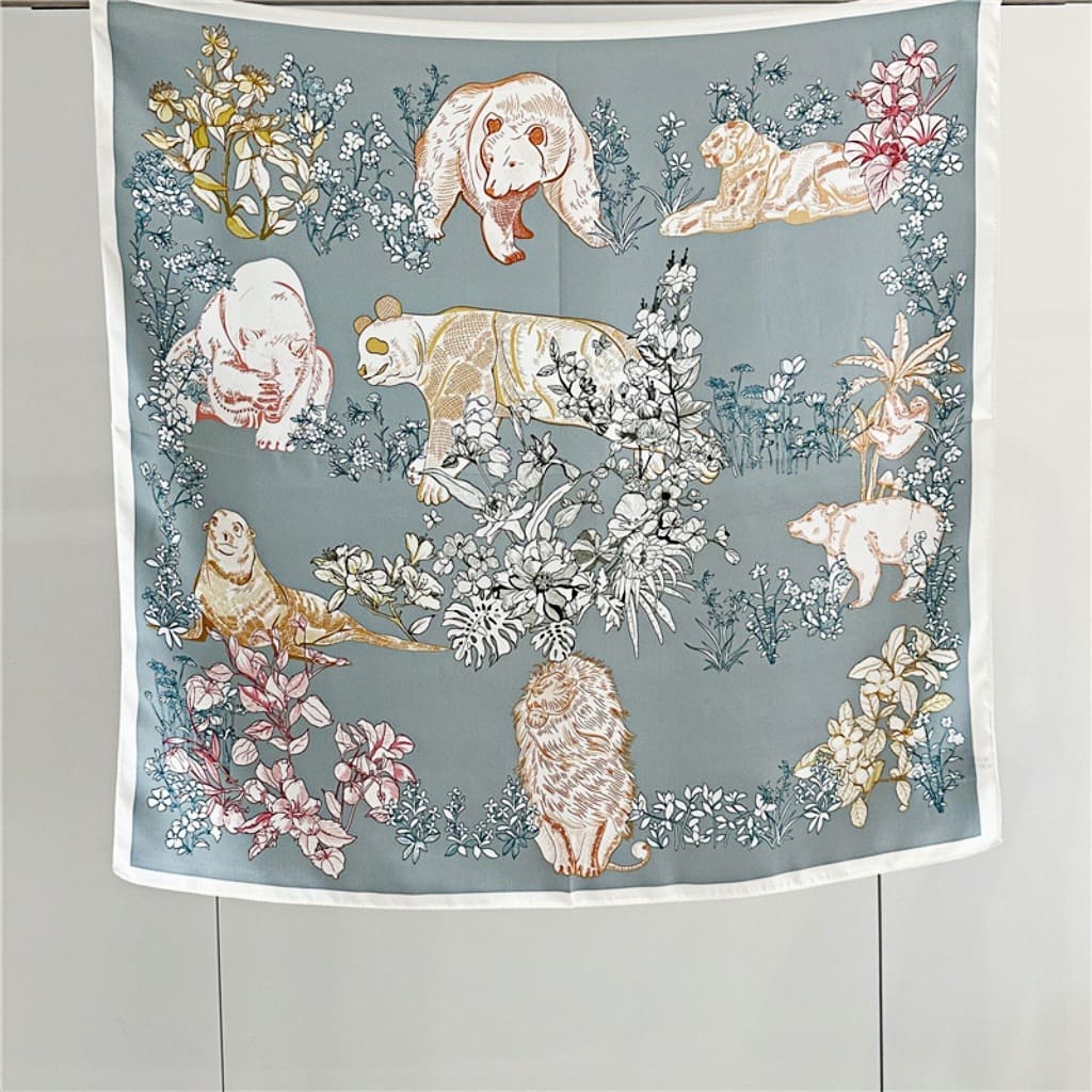 MaraSilk Pure Mulberry Silk Scarf - Square Crepe Satin MS134 25" x 25" MS13401