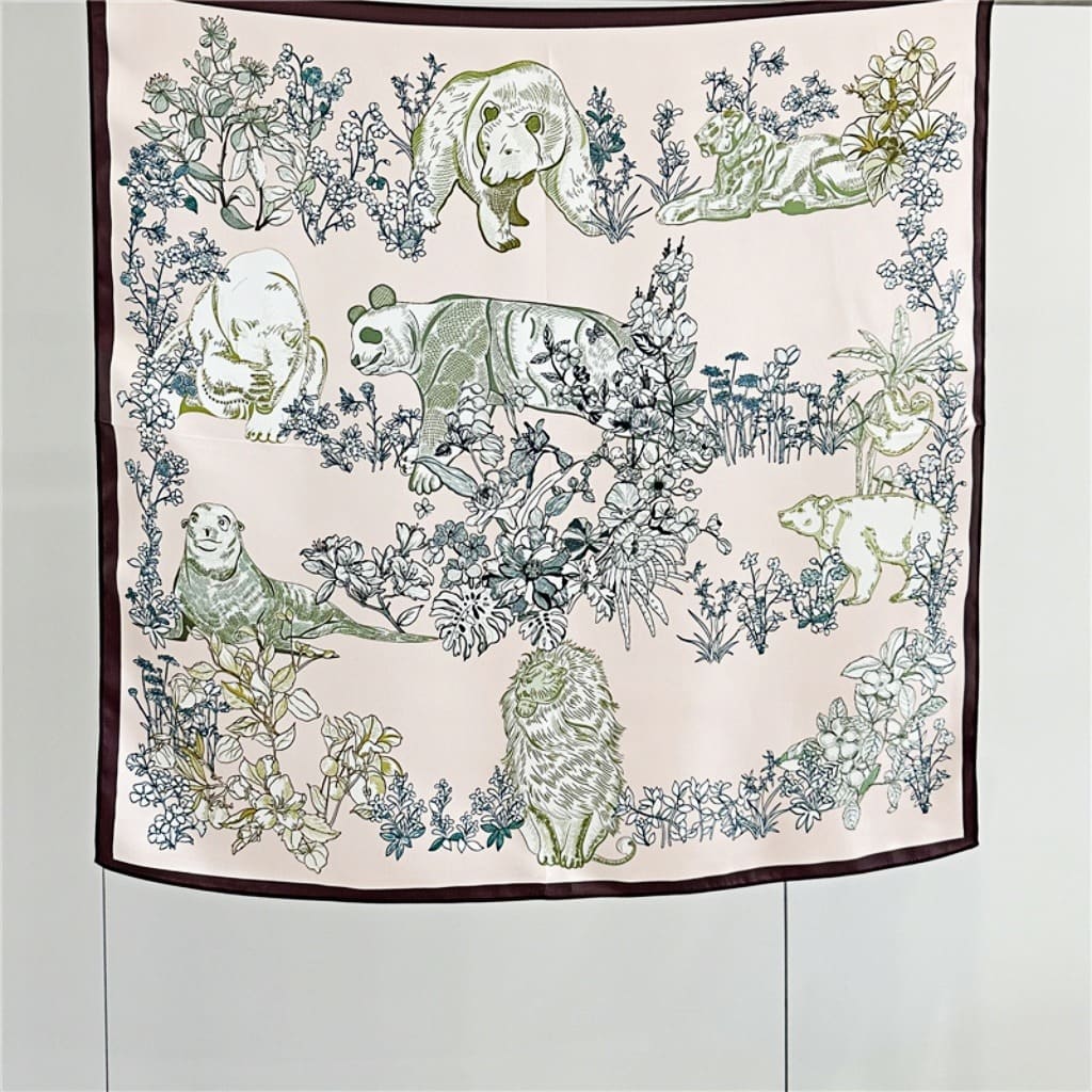 MaraSilk Pure Mulberry Silk Scarf - Square Crepe Satin MS134 25" x 25" MS13402