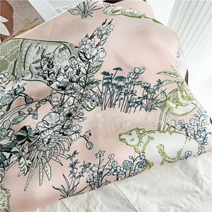 MaraSilk Pure Mulberry Silk Scarf - Square Crepe Satin MS134