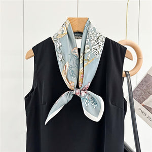 MaraSilk Pure Mulberry Silk Scarf - Square Crepe Satin MS134