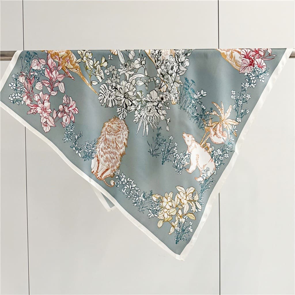 MaraSilk Pure Mulberry Silk Scarf - Square Crepe Satin MS134