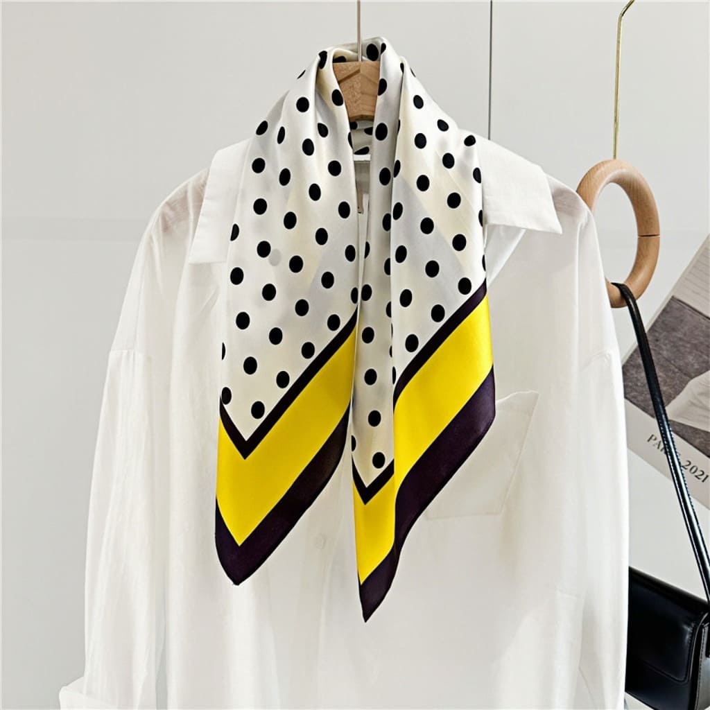 MaraSilk Pure Mulberry Silk Scarf - Square Crepe Satin MS135