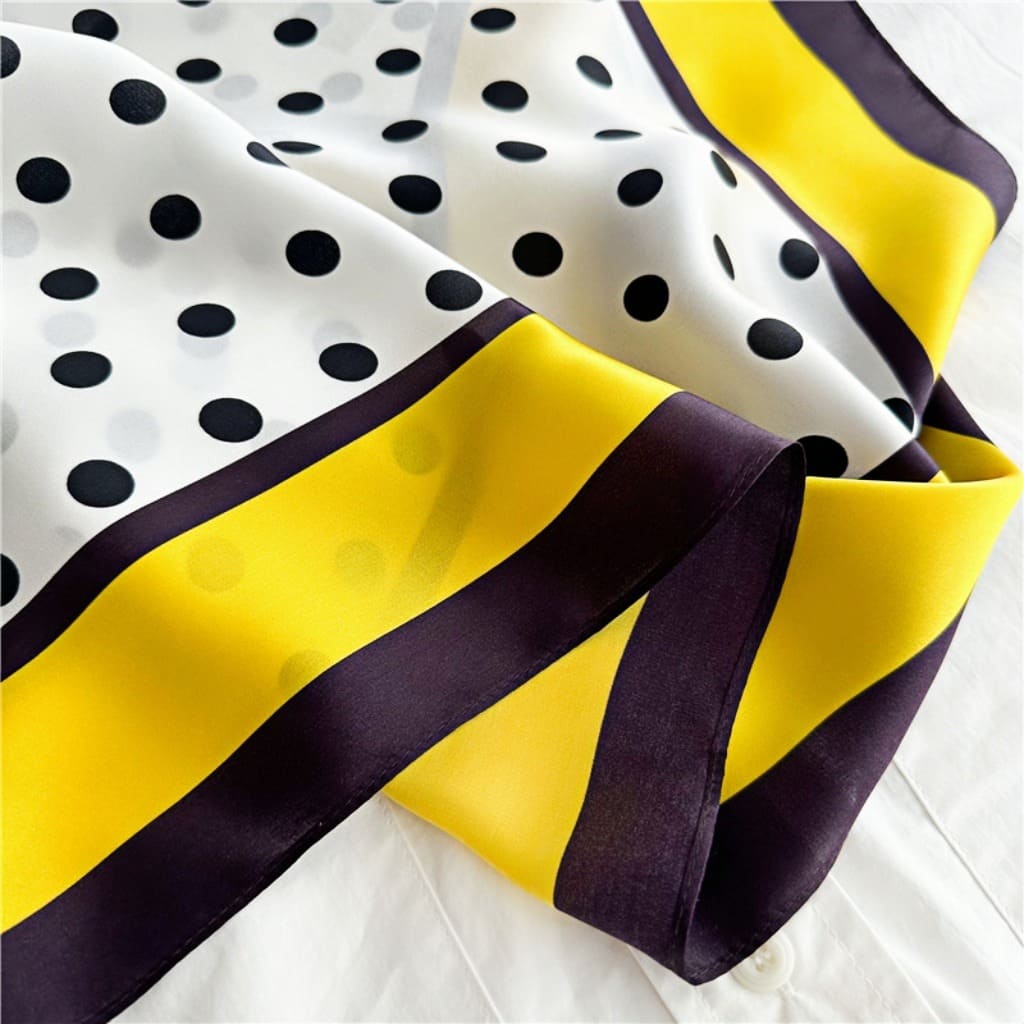 MaraSilk Pure Mulberry Silk Scarf - Square Crepe Satin MS135