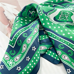 MaraSilk Pure Mulberry Silk Scarf - Square Crepe Satin MS136