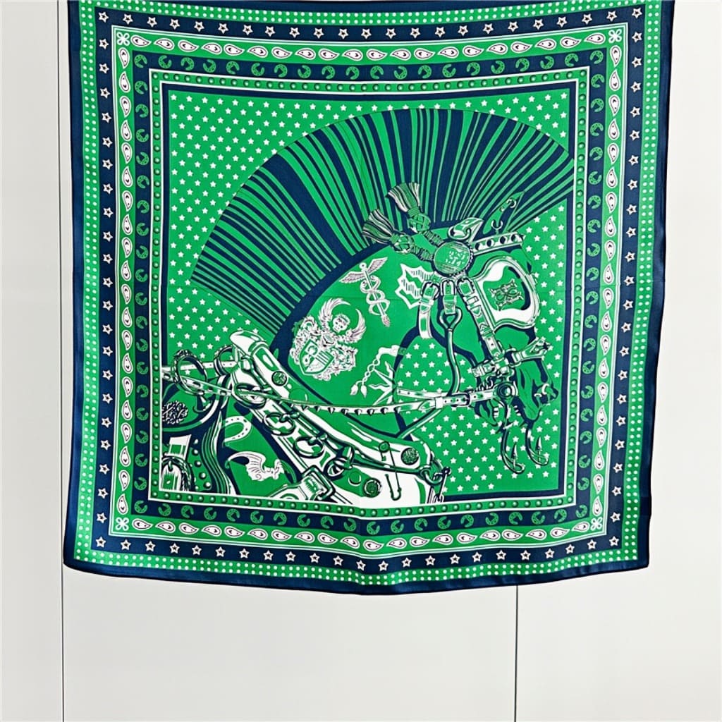 MaraSilk Pure Mulberry Silk Scarf - Square Crepe Satin MS136