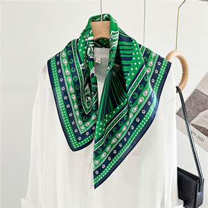 MaraSilk Pure Mulberry Silk Scarf - Square Crepe Satin MS136