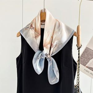 MaraSilk Pure Mulberry Silk Scarf - Square Crepe Satin MS137 25" x 25" MS13701