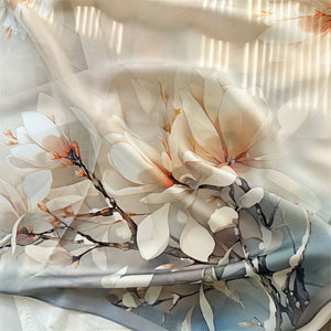 MaraSilk Pure Mulberry Silk Scarf - Square Crepe Satin MS137