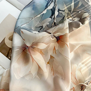 MaraSilk Pure Mulberry Silk Scarf - Square Crepe Satin MS137