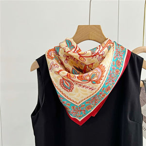 MaraSilk Pure Mulberry Silk Scarf - Square Crepe Satin MS138