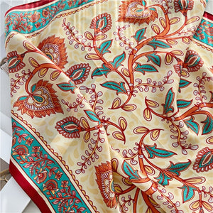 MaraSilk Pure Mulberry Silk Scarf - Square Crepe Satin MS138