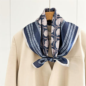 MaraSilk Pure Mulberry Silk Scarf - Square Crepe Satin MS139 25" x 25" MS13901