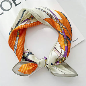 MaraSilk Pure Mulberry Silk Scarf Square Crepe Satin MS14-1