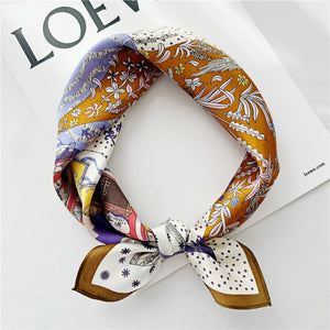 MaraSilk Pure Mulberry Silk Scarf Square Crepe Satin MS14-17