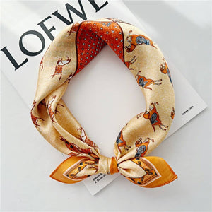 MaraSilk Pure Mulberry Silk Scarf Square Crepe Satin MS14-21