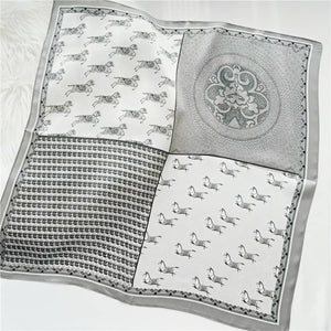 MaraSilk Pure Mulberry Silk Scarf Square Crepe Satin MS14-28