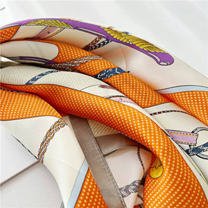 MaraSilk Pure Mulberry Silk Scarf Square Crepe Satin MS14-3