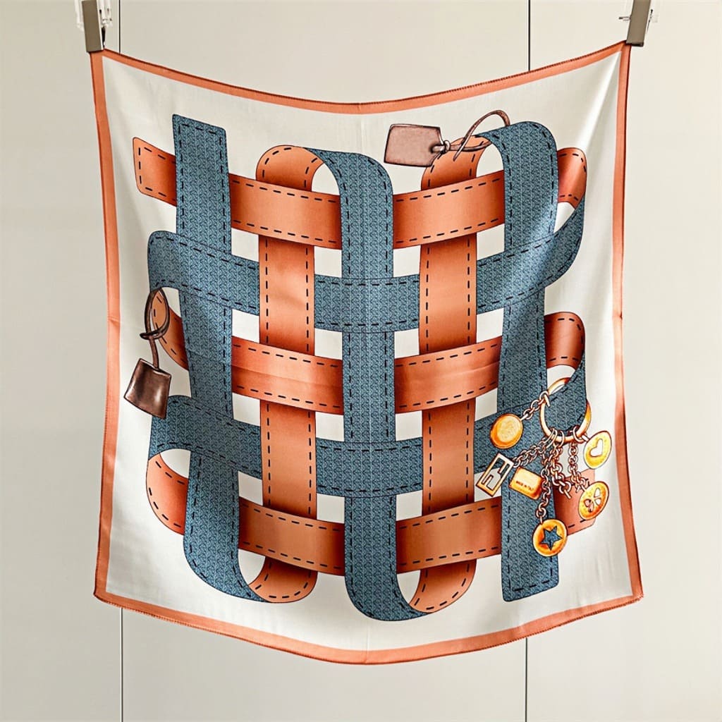 MaraSilk Pure Mulberry Silk Scarf - Square Crepe Satin MS140 25" x 25" MS14001