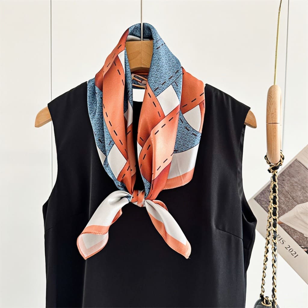 MaraSilk Pure Mulberry Silk Scarf - Square Crepe Satin MS140