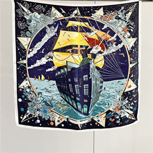 MaraSilk Pure Mulberry Silk Scarf - Square Crepe Satin MS141 25" x 25" MS14102