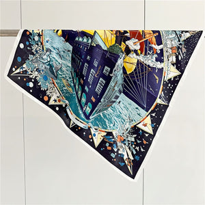 MaraSilk Pure Mulberry Silk Scarf - Square Crepe Satin MS141