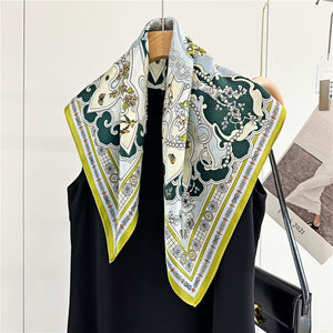 MaraSilk Pure Mulberry Silk Scarf - Square Crepe Satin MS142