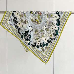 MaraSilk Pure Mulberry Silk Scarf - Square Crepe Satin MS142