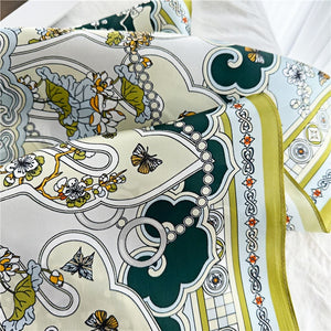 MaraSilk Pure Mulberry Silk Scarf - Square Crepe Satin MS142