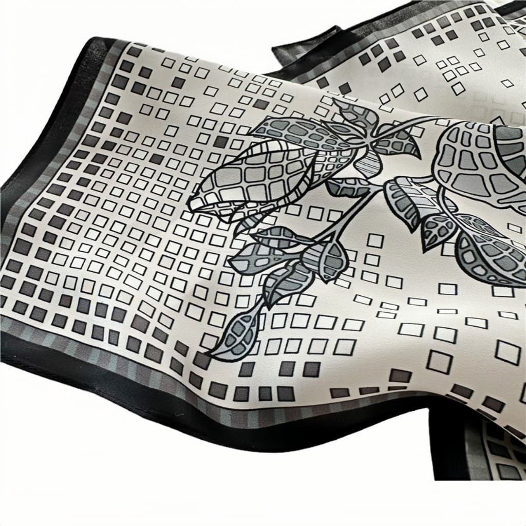 MaraSilk Pure Mulberry Silk Scarf - Square Crepe Satin MS143