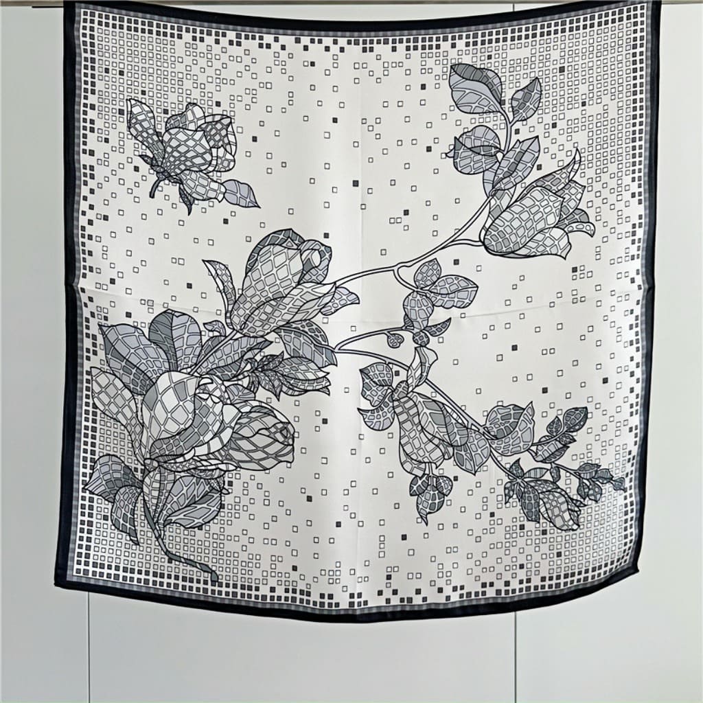 MaraSilk Pure Mulberry Silk Scarf - Square Crepe Satin MS143