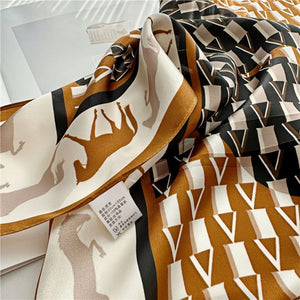 MaraSilk Pure Mulberry Silk Scarf - Square Crepe Satin MS144