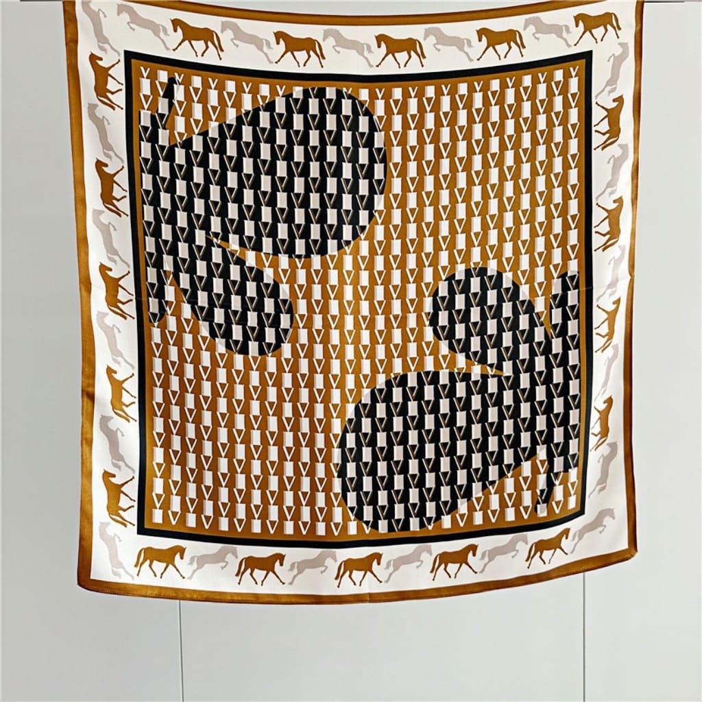 MaraSilk Pure Mulberry Silk Scarf - Square Crepe Satin MS144