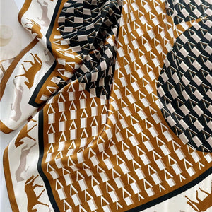 MaraSilk Pure Mulberry Silk Scarf - Square Crepe Satin MS144