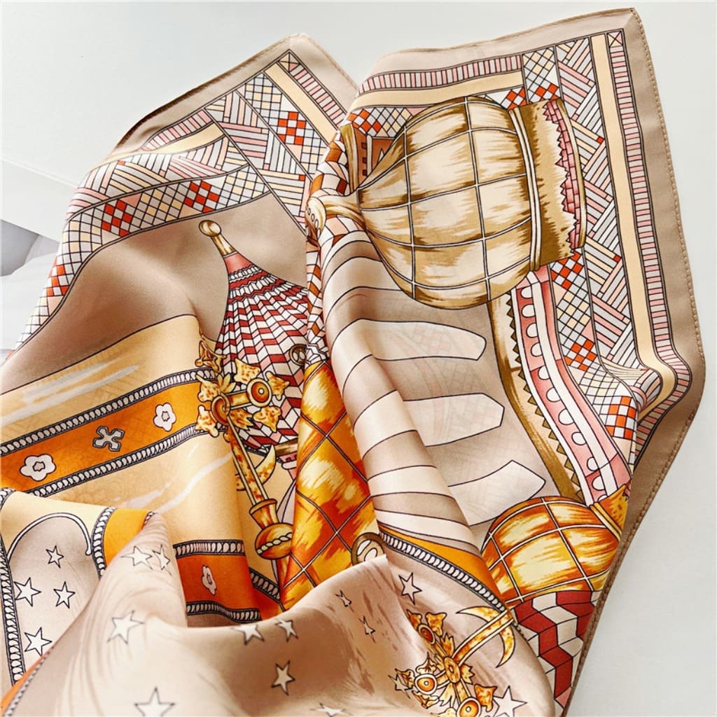 MaraSilk Pure Mulberry Silk Scarf - Square Crepe Satin MS145