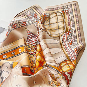 MaraSilk Pure Mulberry Silk Scarf - Square Crepe Satin MS145