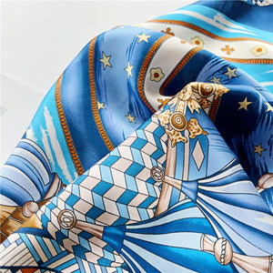 MaraSilk Pure Mulberry Silk Scarf - Square Crepe Satin MS145