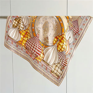 MaraSilk Pure Mulberry Silk Scarf - Square Crepe Satin MS145