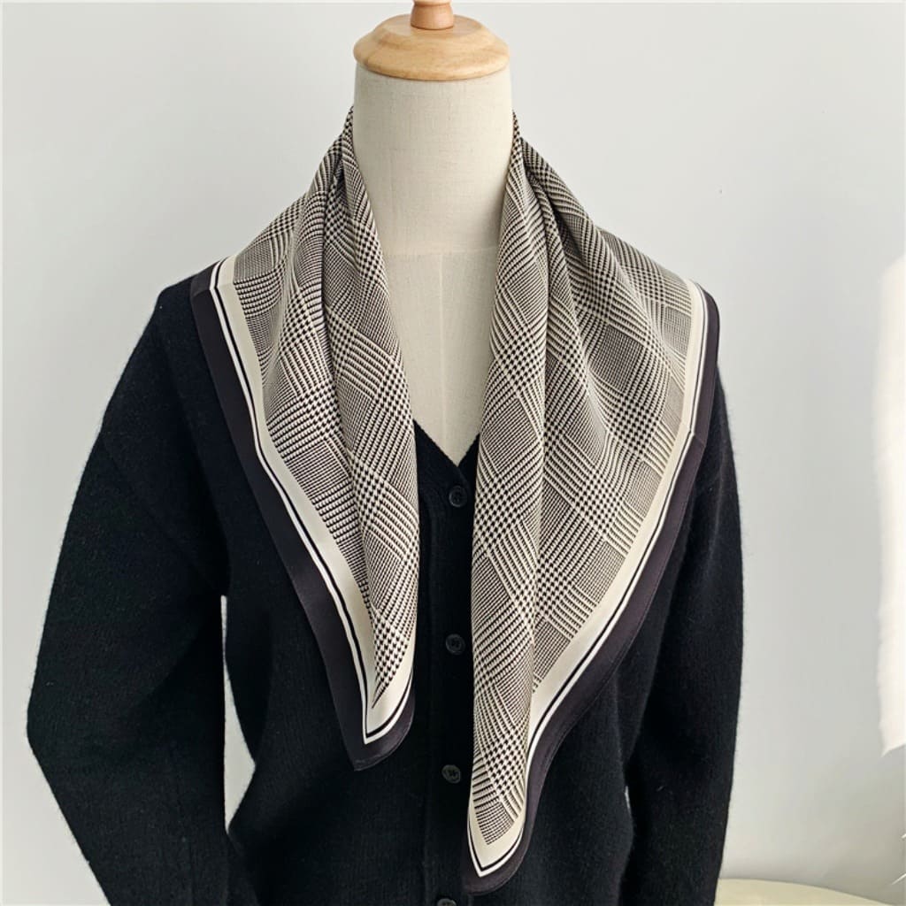 MaraSilk Pure Mulberry Silk Scarf - Square Crepe Satin MS147